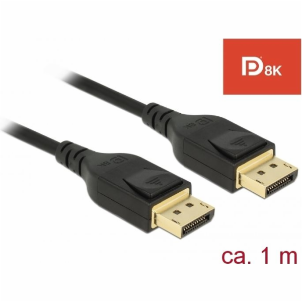 Delock DisplayPort - DisplayPort kabel 1m černý (85658)