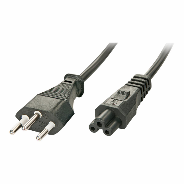 Lindy IEC320-C5f napájecí kabel, černý 2m (30412)