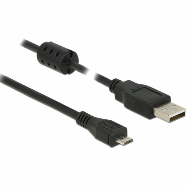 Delock USB kabel USB-A - microUSB 1,5 m černý (84902)