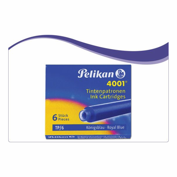 Inkoustové kazety Pelikan Short, 6 ks. modrá (46K016C)