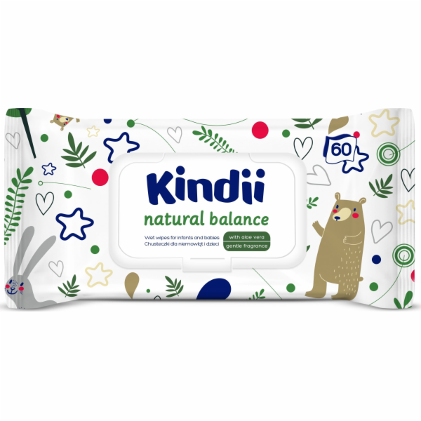 Kindii Natural Balance vlhčené ubrousky pro kojence a dět...