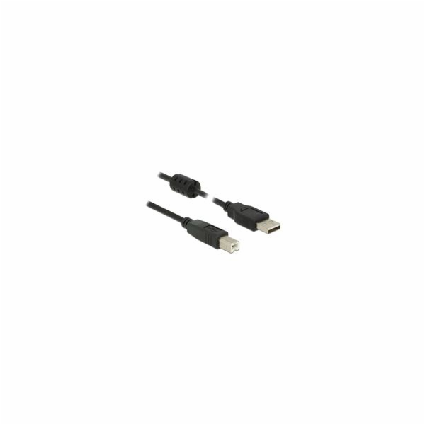 Delock USB kabel USB-A - USB-B 2 m černý (84897)