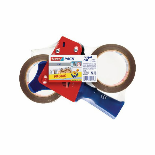 Tesa PVC Twin Pack 66 m x 55 mm (11619)