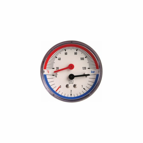Afriso Thermomanometer TM 80 ax, fi80 mm, 0÷6 bar, 20÷120...