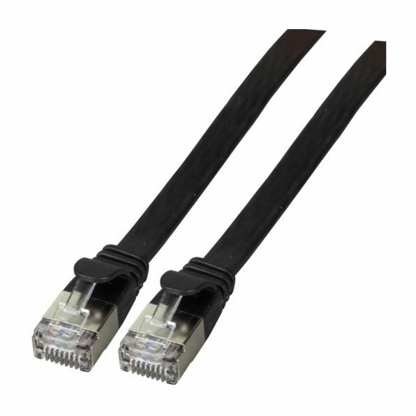 EFB plochý propojovací kabel, U/FTP, Cat.6A, PVC, 1m (K55...