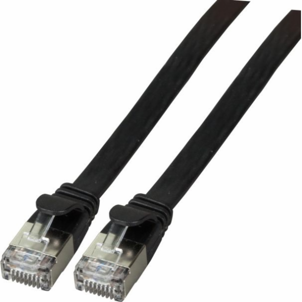EFB plochý propojovací kabel, U/FTP, Cat.6A, PVC, 1m (K55...