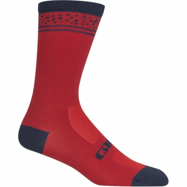 Ponožky Giro GIRO COMP HIGH RISE tmavě červené linky vel....