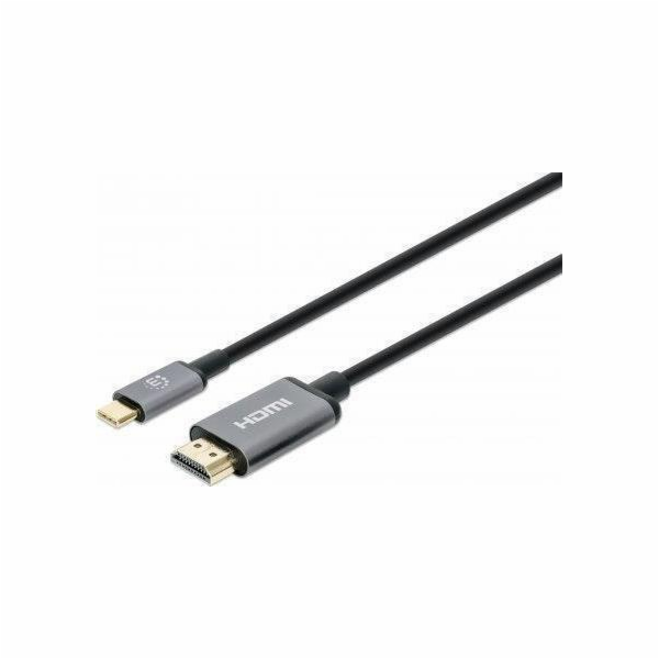 Manhattan USB-C – HDMI kabel 1 m černý (153591)