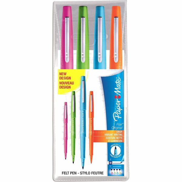 Paper Mate PAPER MATE Faserschreiber Flair B 4 Stk T/M/O/HG