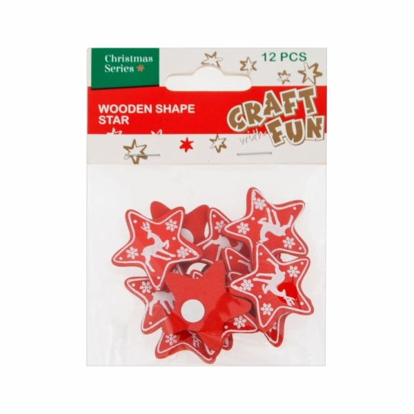Craft with Fun CF DECORATION BN DREW STARS SMPRZYL 12KS 1...