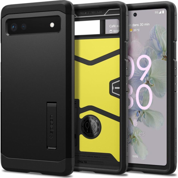 Pouzdro Spigen Spigen Tough Armor pro Google Pixel 6A, černé