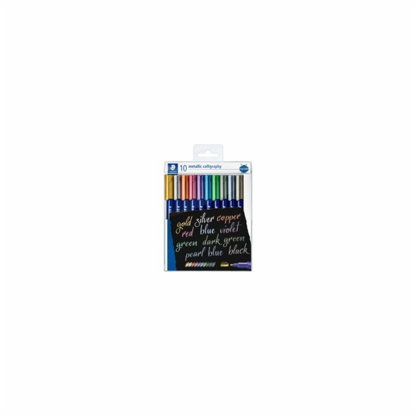 Staedtler Metalické kaligrafické pero 2,8 mm 10 barev