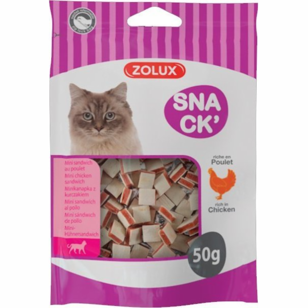 Zolux Cat treat mini kuřecí sendvič 50 g