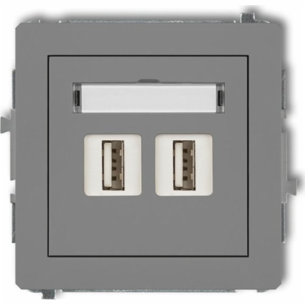 Karlik USB-AA zásuvka Karlik Deco 27DGUSB-6 dvojitá 3.0 š...