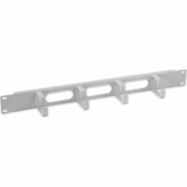 Organizér kabelů Intellient Rack 19 1U 4 úchyty, šedý