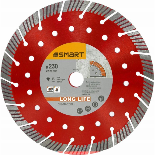 Chytrý diamantový kotouč s dlouhou životností 230mm SM-10...