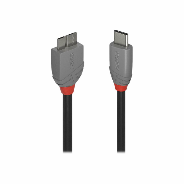 Lindy USB-C - micro-B USB kabel 1 m černý (36621)