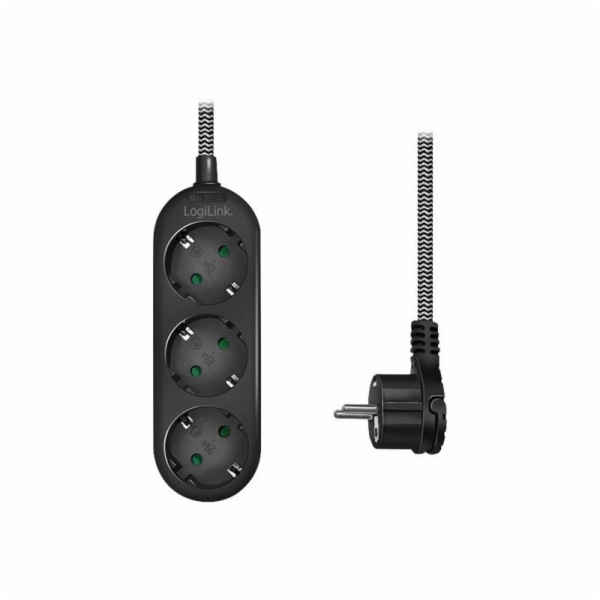 LogiLink Prodlužovací kabel LogiLink, 3 zásuvky, 1,5 m