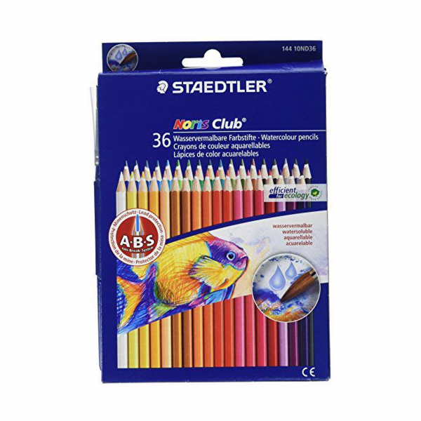 Staedtler Akvarelové tužky 36 barev Noris Club