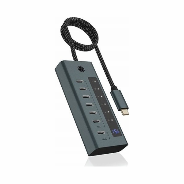 USB HUB Icy Box Hub IB-HUB1457-C31 7portový HUB typu C s ...