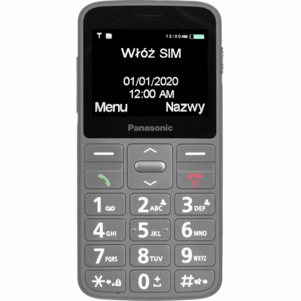 Telefon pro seniory KX-TU160 šedý