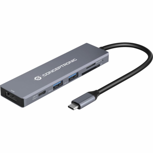 Conceptronic AV adaptér CONCEPTRONIC Dock USB-C->HDMI, 2x...