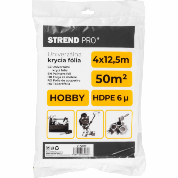 Fólie zakrývací 4x12,5 m (6 my) Strend Pro Hobby