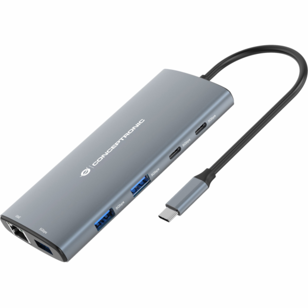 Conceptronic USB HUB CONCEPTRONIC 10-in-1 Dock USB-C->HDM...
