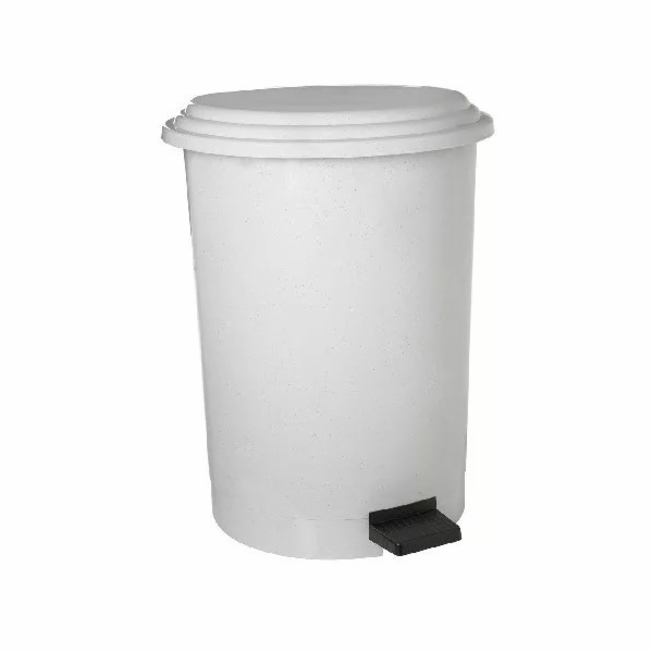 Koš odpadkový 12 l pedál bílý plast
