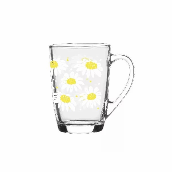 Hrnek 300 ml dekor DAISY sklo