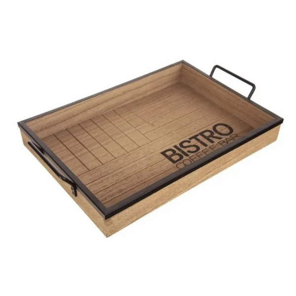 Podnos servírovací Bistro sada 2 ks dřevo