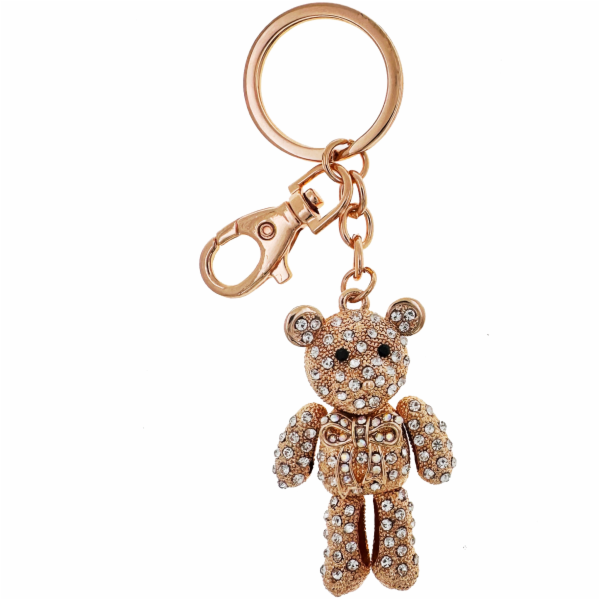 Přívěsek na klíče - Diamantový Medvěd