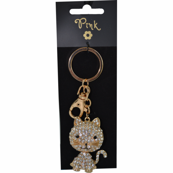 Přívěsek na klíče - Diamantový Kocour