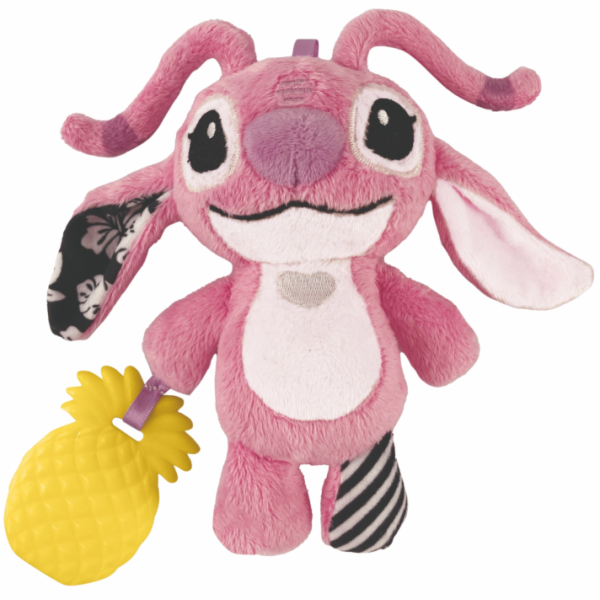 Plyšové chrastítko s úchytem - Stitch Angel