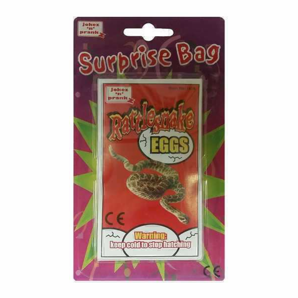 Pytlík s překvapením - vejce chřestýše