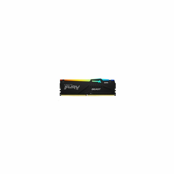 KINGSTON DIMM DDR5 16GB 6000MT/s CL36 FURY Beast RGB Čern...