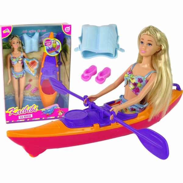 LeanToys Set Příslušenství pro panenky Kajak Orange