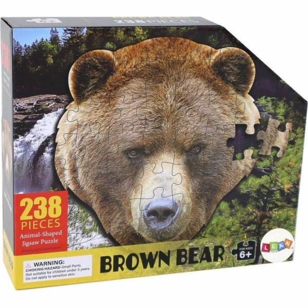 Námět LeanToys Puzzle 237 kusů Medvěd hnědý