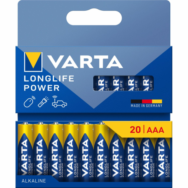 1x20 Varta Longlife Power Micro AAA LR 03 04903121720