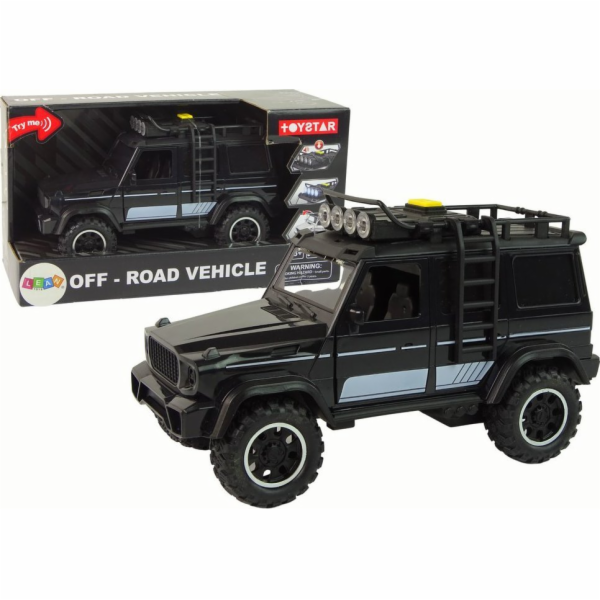 LeanToys Off-Road Car 1:14 Friction Drive Black