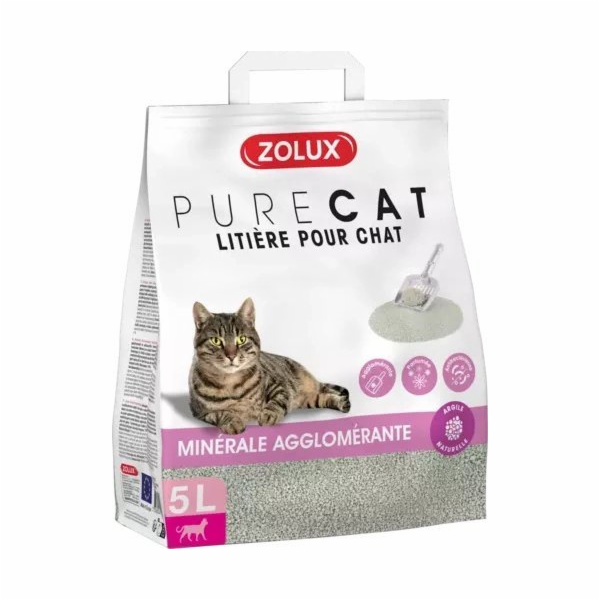 Zolux Podestýlka PURECAT antibacterial scent clump 5l