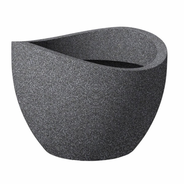 Hrnec Scheurich Granit, plast, O 60cm, tmavě šedý