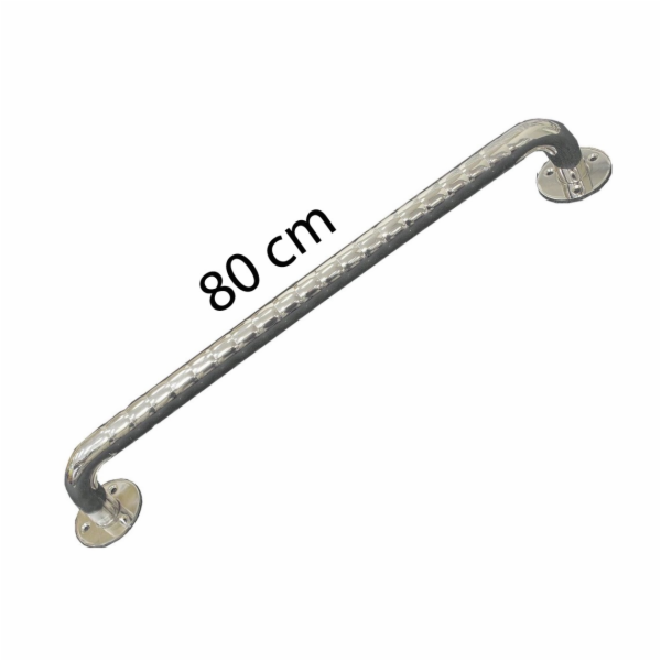 Nerezové vlnité koupelnové zábradlí 80 cm