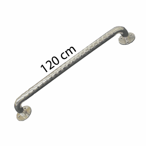 Nerezové vlnité koupelnové zábradlí 120 cm