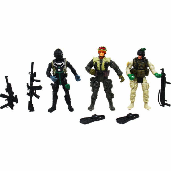 Akční figurky vojáků 3 ks serie 1