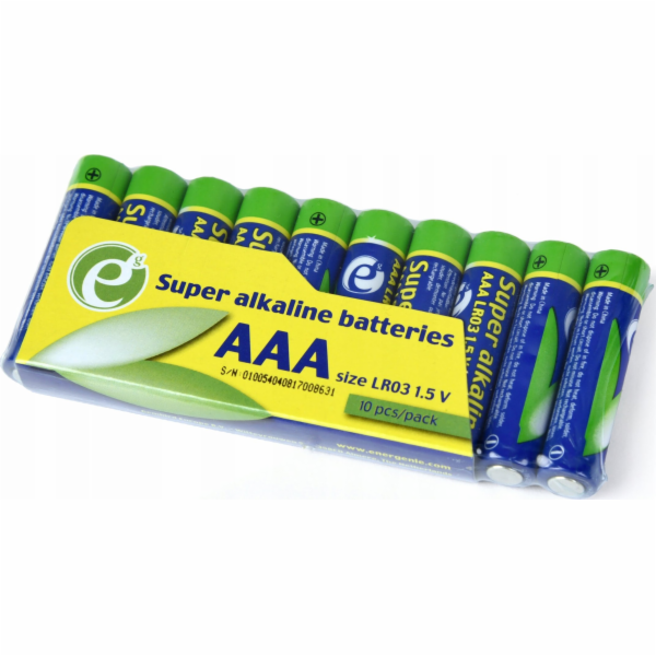 GEMBIRD Super Alkaline AAA Batteries 10pack
