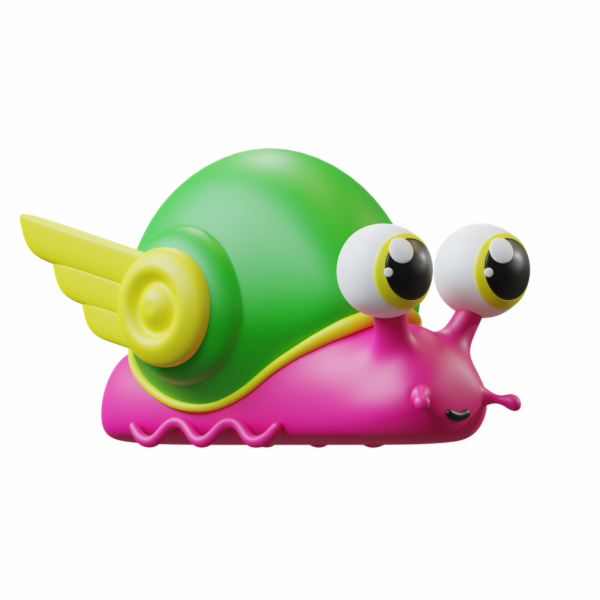 JIGGLY BUGS Šnek růžový