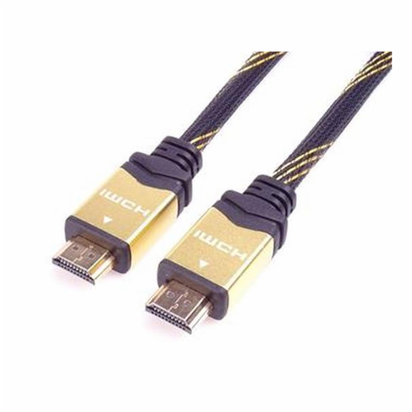 PremiumCord HDMI 2.0 High Speed + Ethernet kabel HQ, zlac...