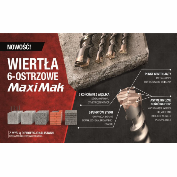 Makita vrtačka MAKITA SDS MAX DRILL 32x 780x 920mm MAXI M...