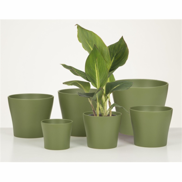 Hrnec Scheurich Oliva 62276, keramika, V 17 cm, zelený